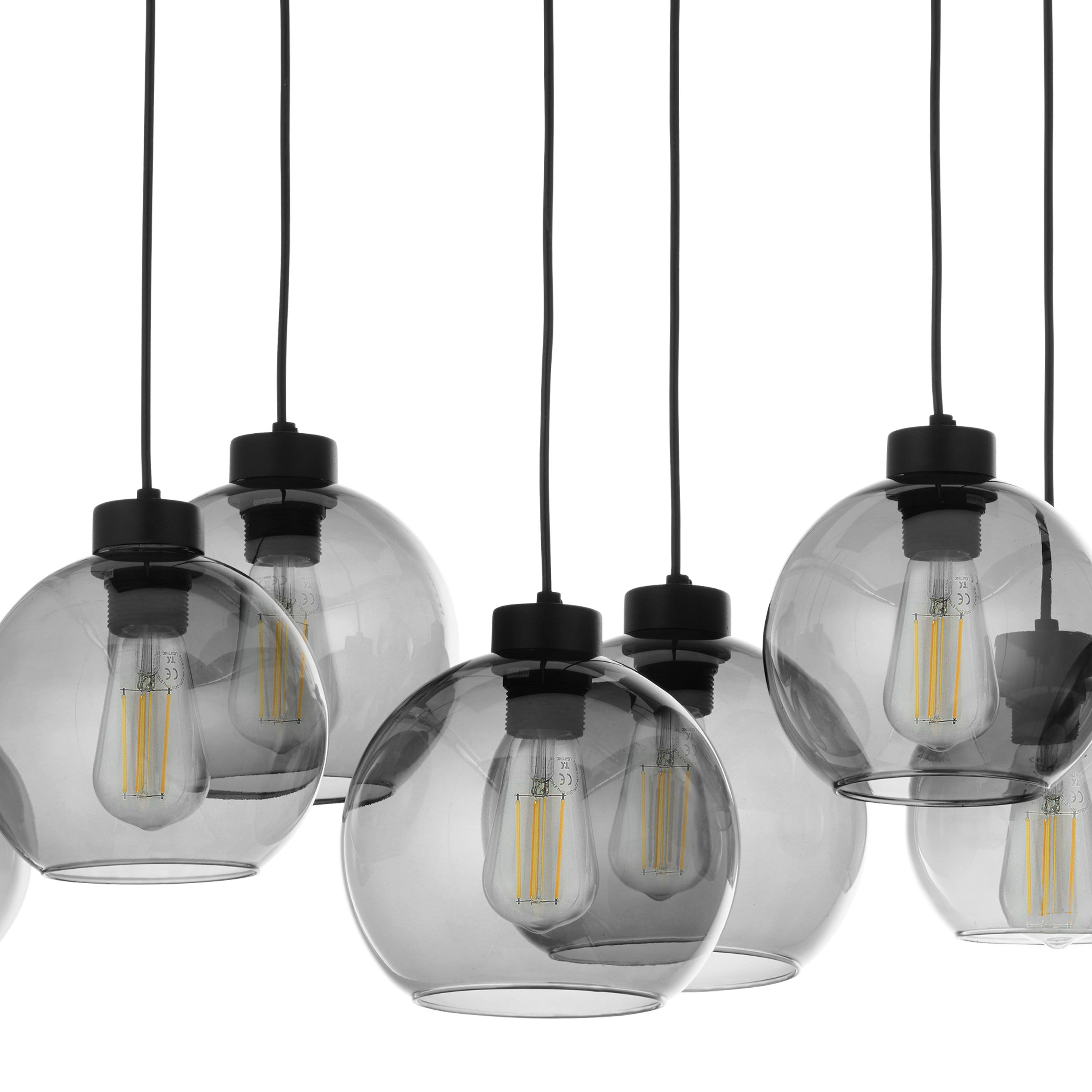 CUBUS Graphite Glass Scandinavian  Pendant Light 8