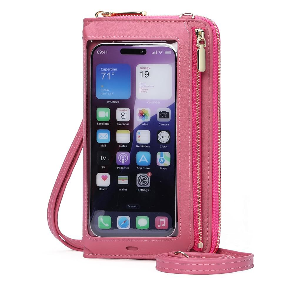 This year's touch-screen mobile phone bag is a multi-functional, multi-functional, single-shoulder transparent mini wallet and mobile phone bag that can be crossed at an Angle