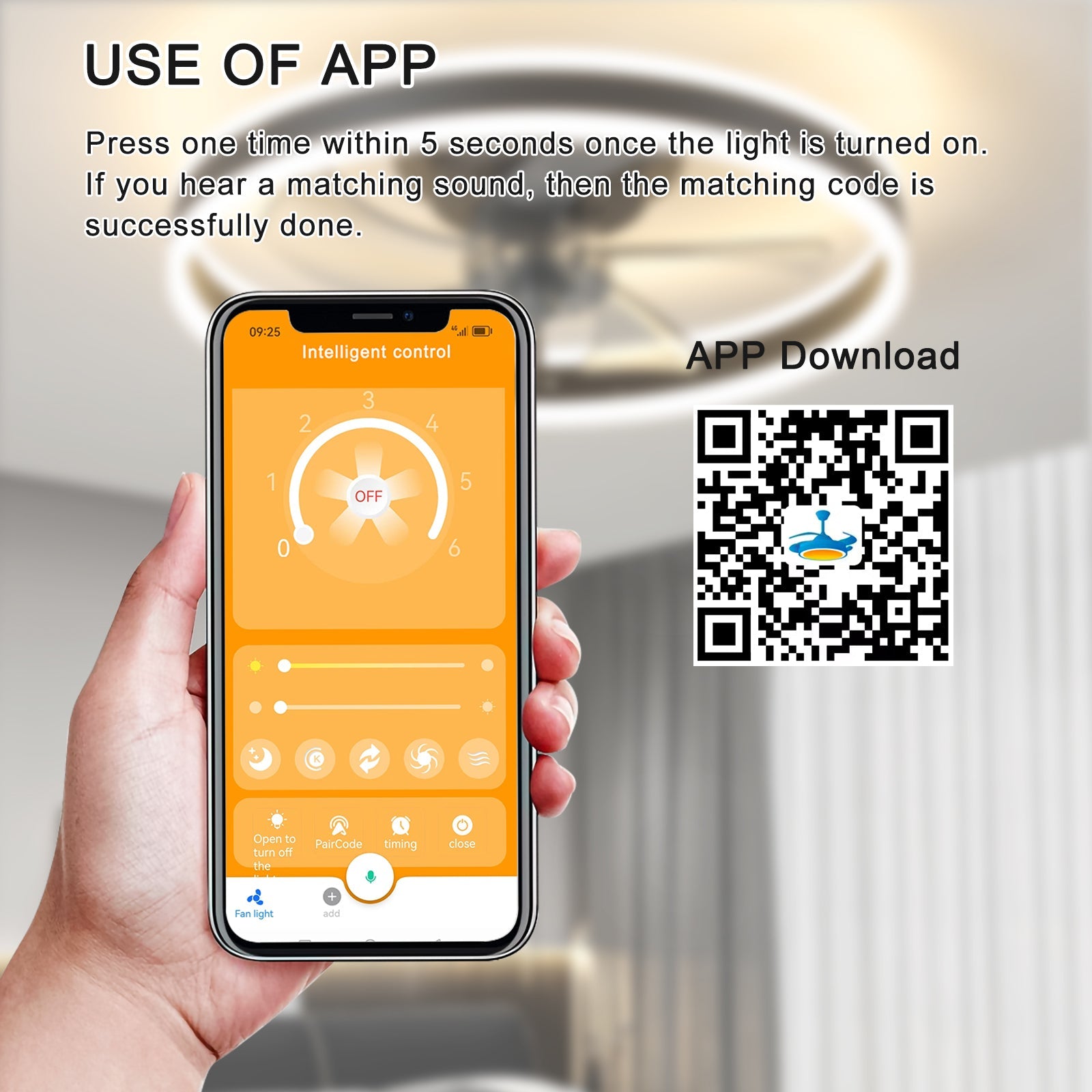 Ceiling Fan With Lights Dimmable LED