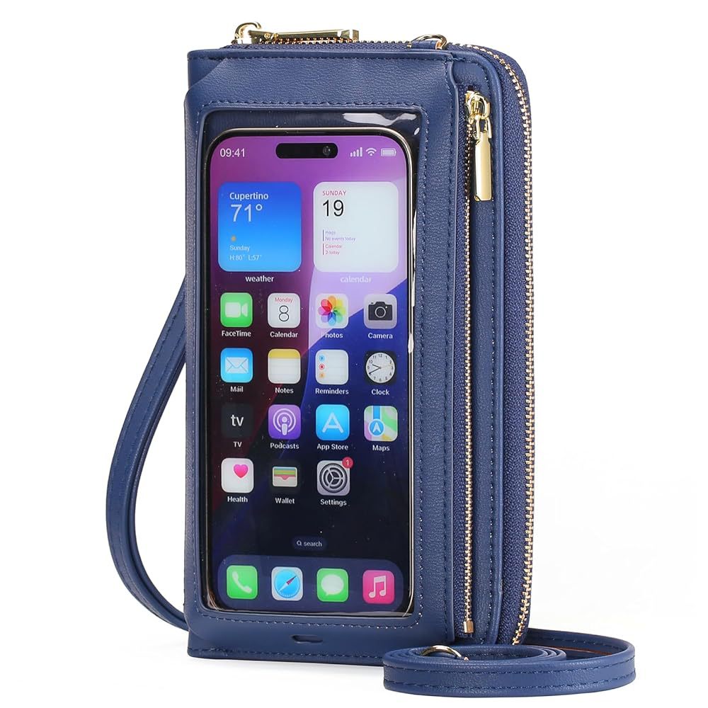 This year's touch-screen mobile phone bag is a multi-functional, multi-functional, single-shoulder transparent mini wallet and mobile phone bag that can be crossed at an Angle