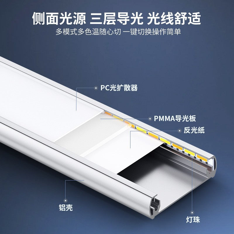The intelligent ultra-thin five-color temperature-sensing lamp is dimmable