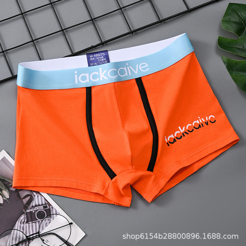 Pure cotton men's underwear for young men is comfortable. Each pair is independently packaged. You can buy one piece