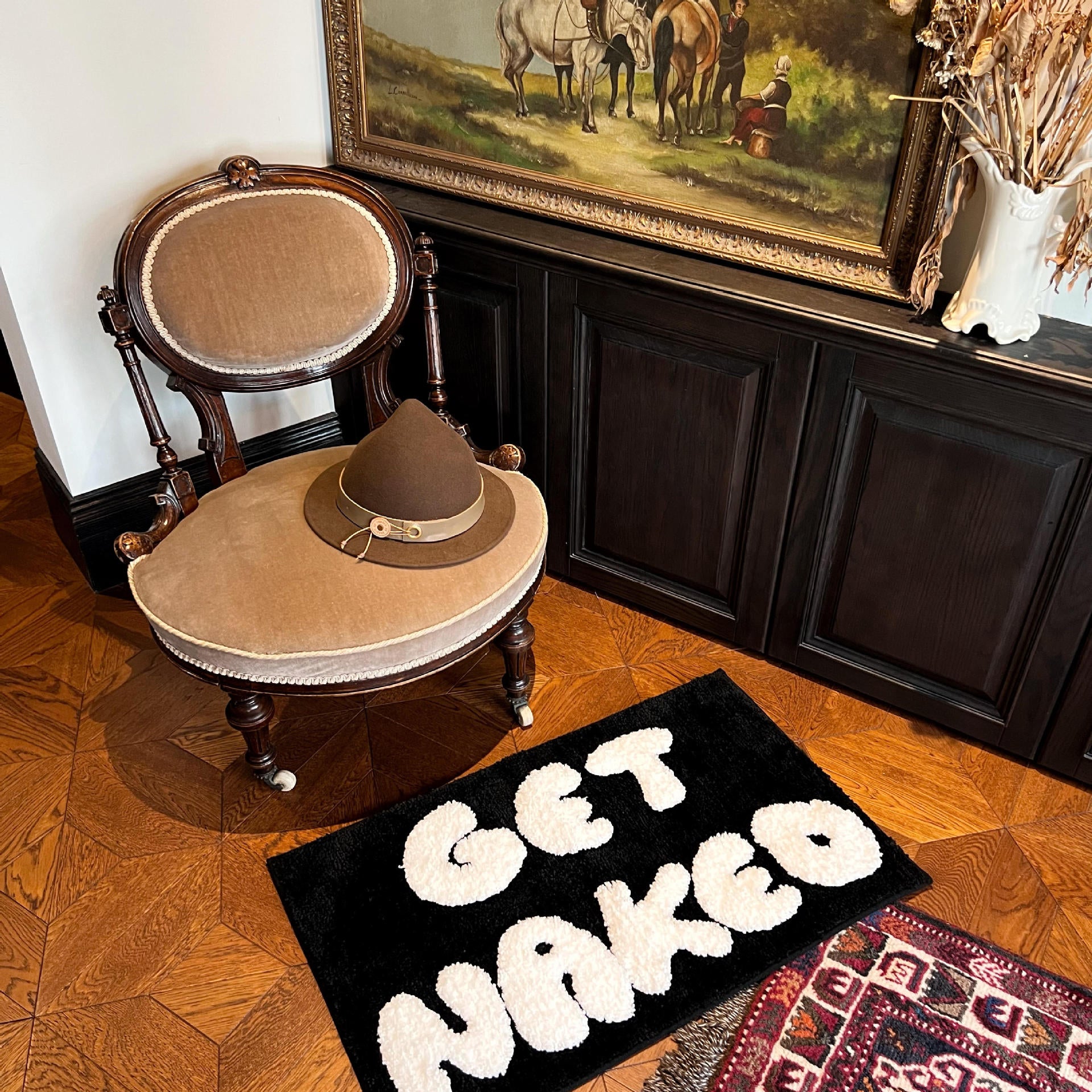 Anti-slip entrance door carpet, tufted floor mat, bathroom floor mat, bedroom carpet