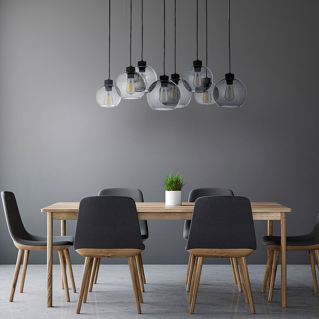 CUBUS Graphite Glass Scandinavian  Pendant Light 8