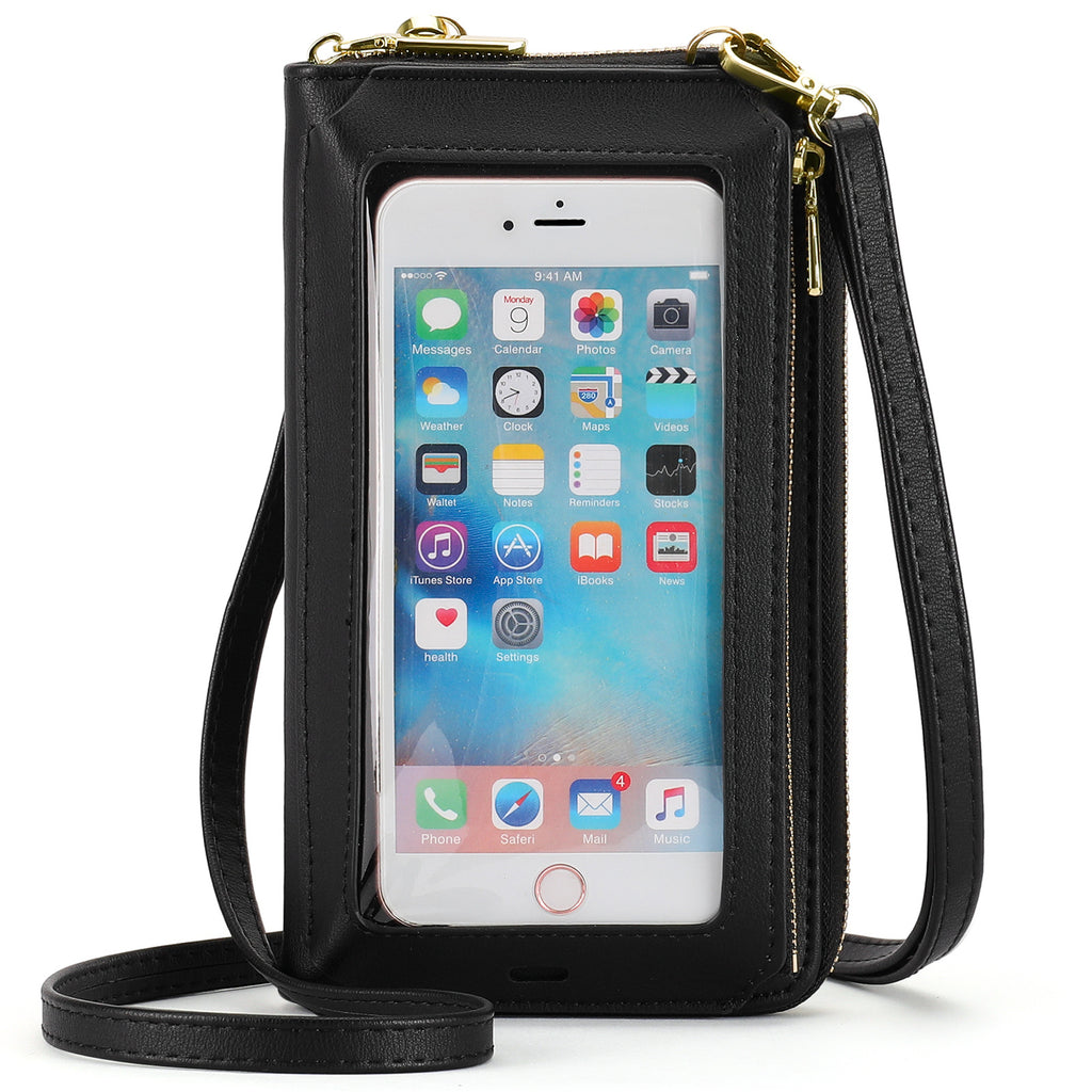 This year's touch-screen mobile phone bag is a multi-functional, multi-functional, single-shoulder transparent mini wallet and mobile phone bag that can be crossed at an Angle