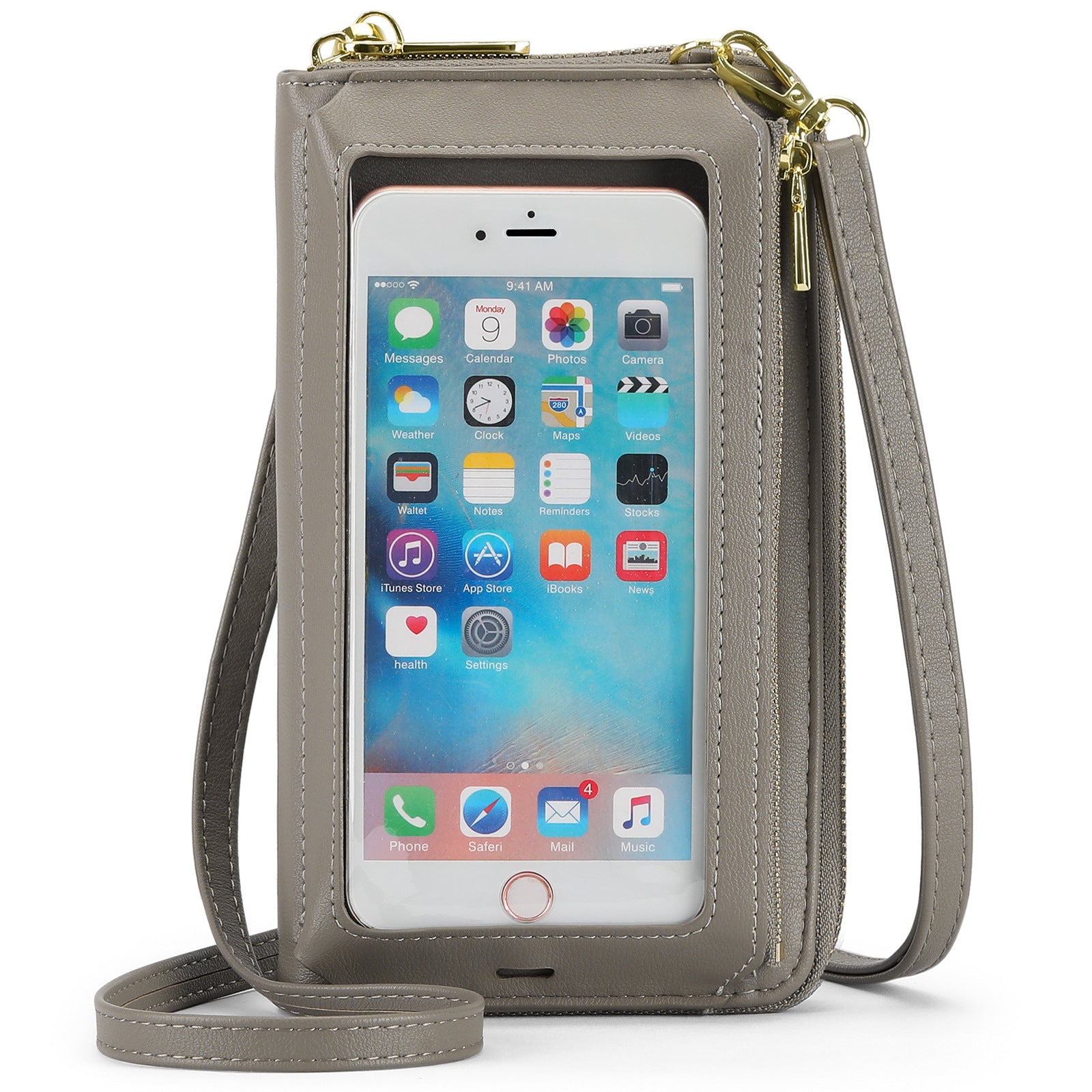 This year's touch-screen mobile phone bag is a multi-functional, multi-functional, single-shoulder transparent mini wallet and mobile phone bag that can be crossed at an Angle
