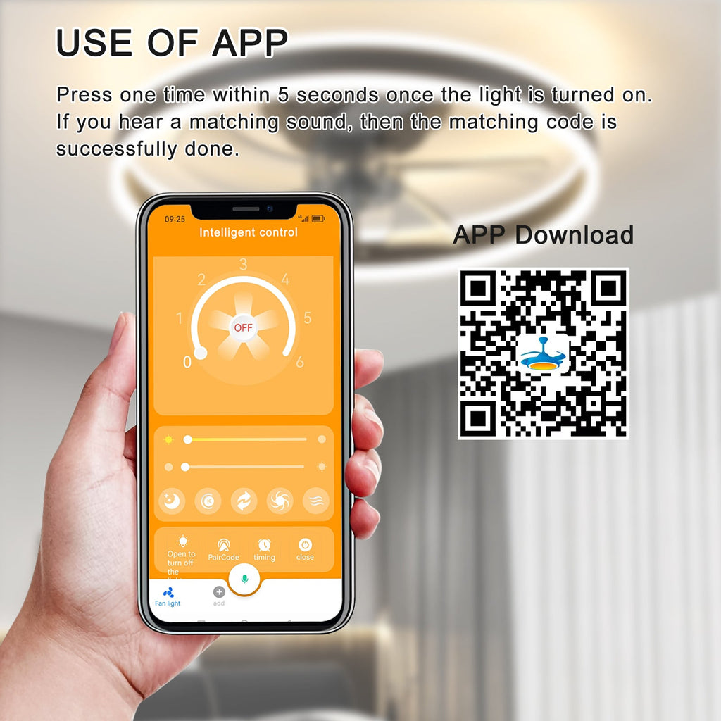 Ceiling Fan With Lights Dimmable LED