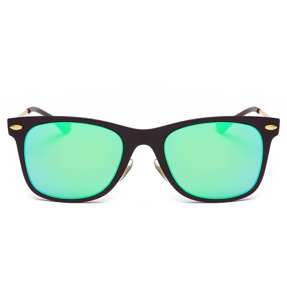 DUGALD | Classic Horn Rimmed Rectangle Fashion Sunglasses