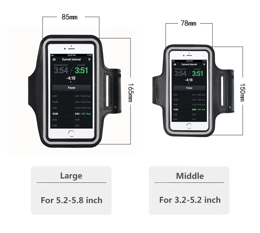 Sport Armband Case 5.5 6.0 Inch Phone Fashion Holder for Women's