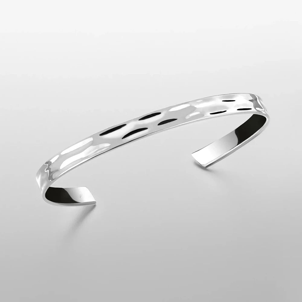 eManco 6MM Wide Bangle Men Punk Bracelet