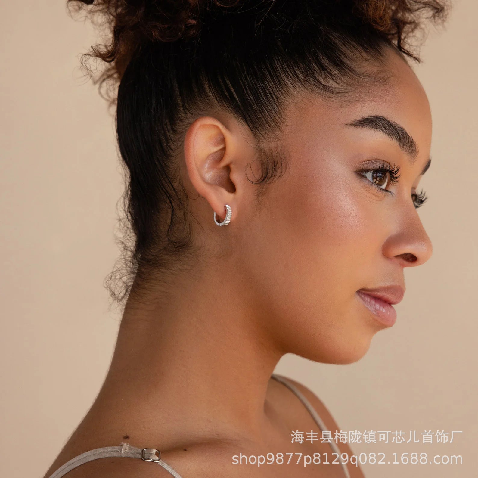 s925 sterling silver vertical stripe earrings