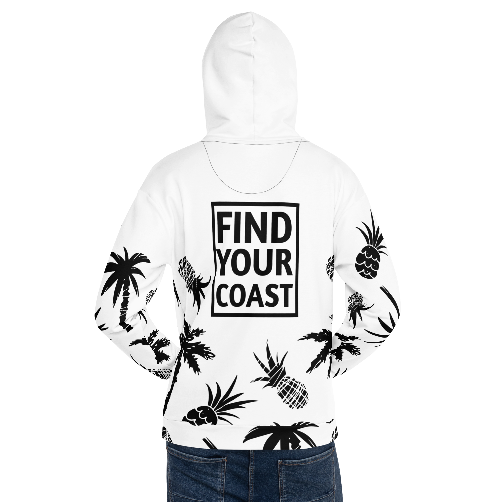 Find Your Coast® Pine and Palm Recycled Hoodie