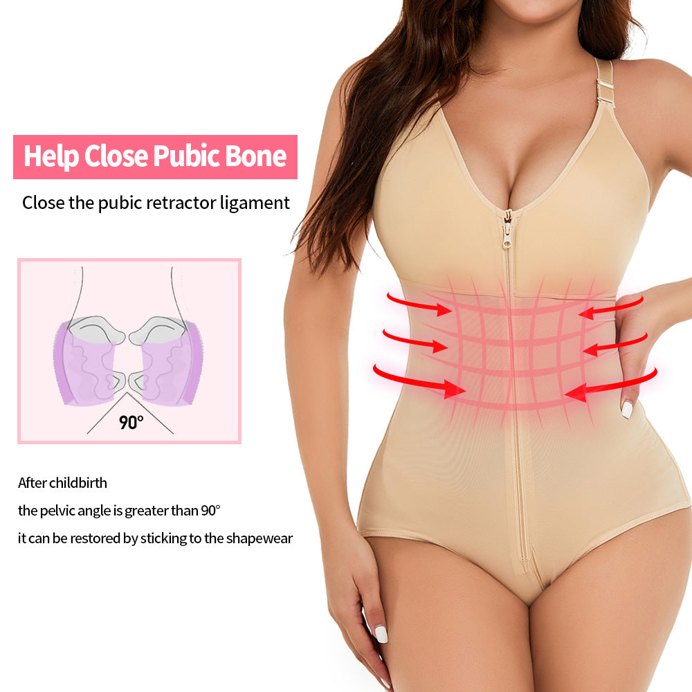 Direct supply of one-piece shaping clothes for waist-cinching, hip-lifting, tight, body-shaping and slimming, large-sized shaping clothes for plump women